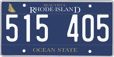 RI license plate 515405