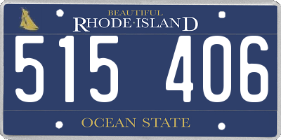 RI license plate 515406