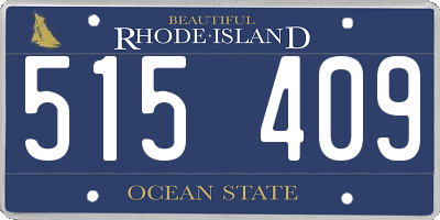 RI license plate 515409