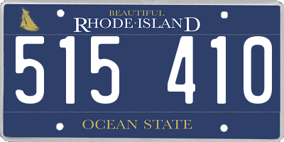 RI license plate 515410