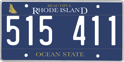 RI license plate 515411