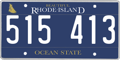 RI license plate 515413