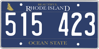 RI license plate 515423