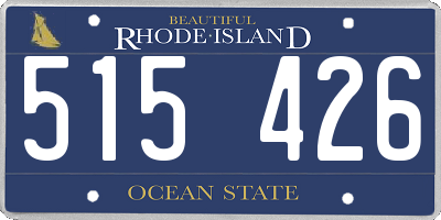 RI license plate 515426