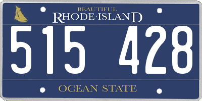 RI license plate 515428