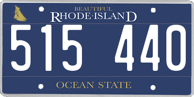 RI license plate 515440