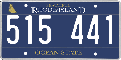 RI license plate 515441