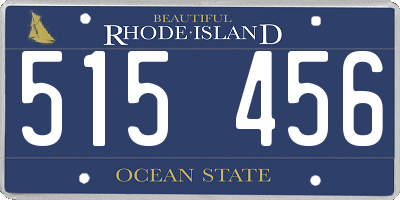 RI license plate 515456