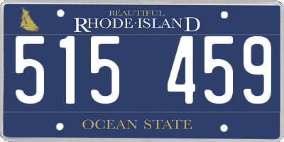 RI license plate 515459