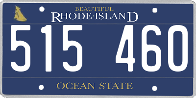 RI license plate 515460
