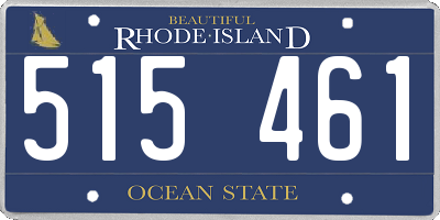 RI license plate 515461