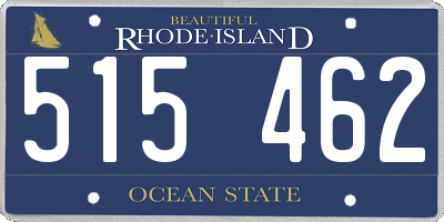 RI license plate 515462