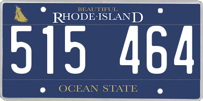 RI license plate 515464