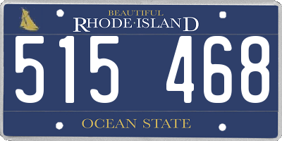 RI license plate 515468