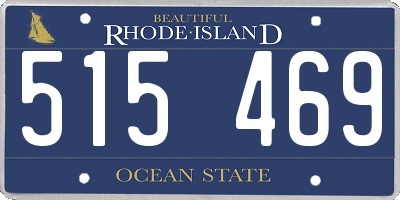 RI license plate 515469
