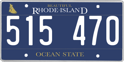 RI license plate 515470