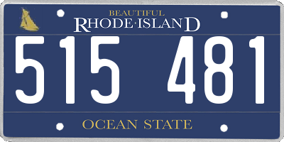 RI license plate 515481