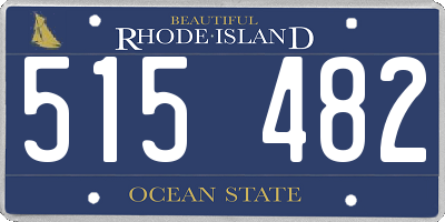 RI license plate 515482