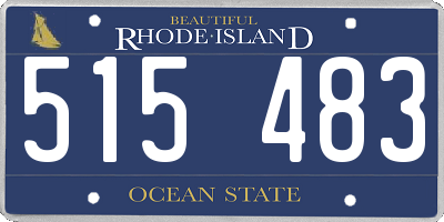 RI license plate 515483