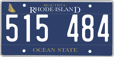 RI license plate 515484