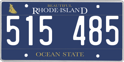 RI license plate 515485