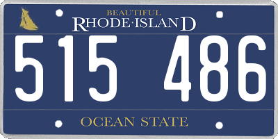 RI license plate 515486