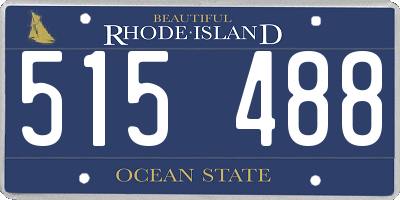 RI license plate 515488