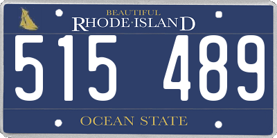 RI license plate 515489