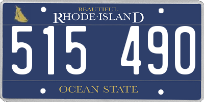 RI license plate 515490