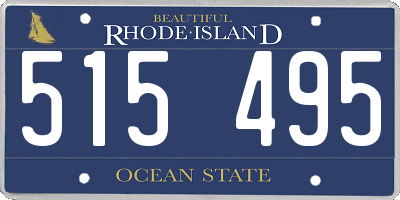 RI license plate 515495