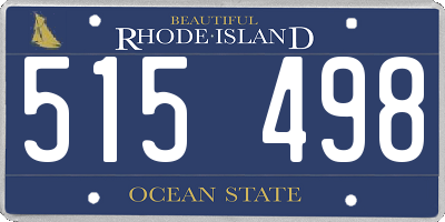 RI license plate 515498