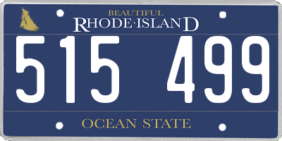 RI license plate 515499