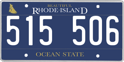 RI license plate 515506