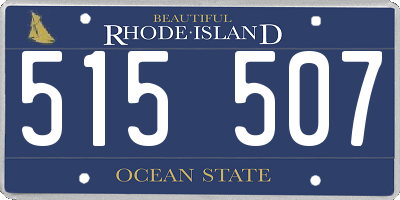 RI license plate 515507