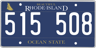 RI license plate 515508