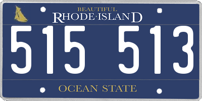RI license plate 515513
