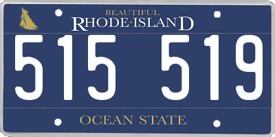 RI license plate 515519