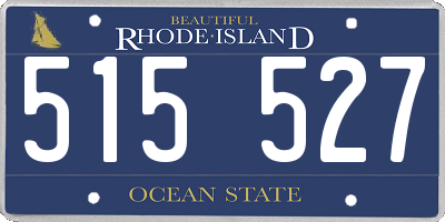 RI license plate 515527