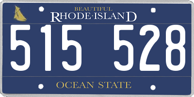 RI license plate 515528