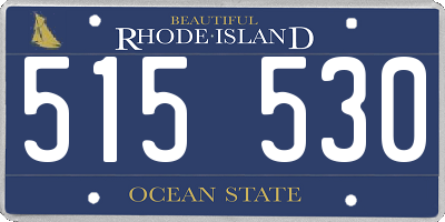 RI license plate 515530