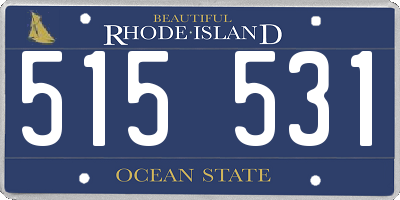 RI license plate 515531