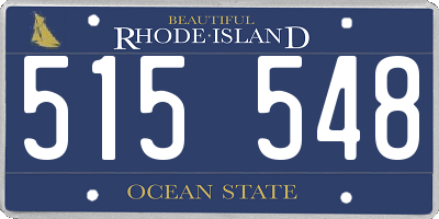 RI license plate 515548
