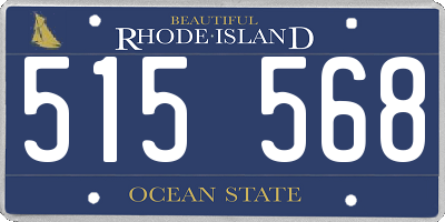 RI license plate 515568