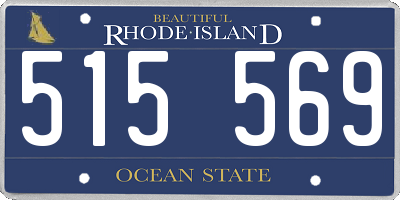 RI license plate 515569