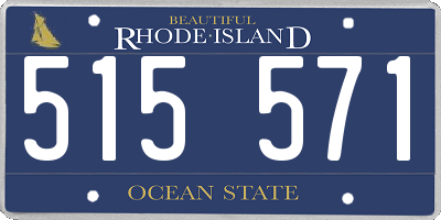 RI license plate 515571