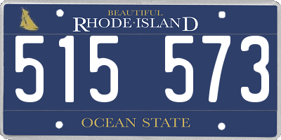 RI license plate 515573