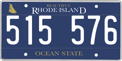 RI license plate 515576