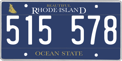 RI license plate 515578