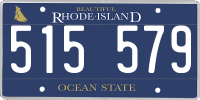 RI license plate 515579