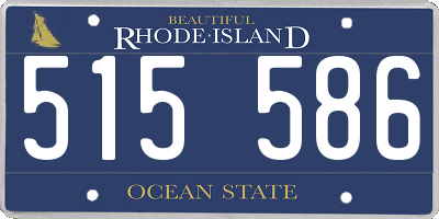 RI license plate 515586